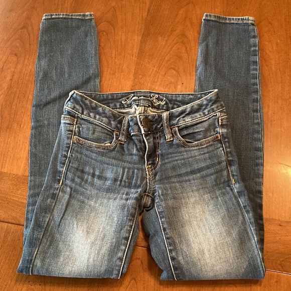 AMERICAN EAGLE Stretch Denim Jegging- size womens 0 - Picture 8 of 16